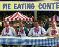 CarMax pie eating contest - after - smaller
